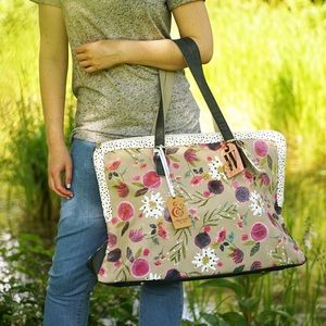 Floral Weekender Bag - Ampersand Disaster Designs